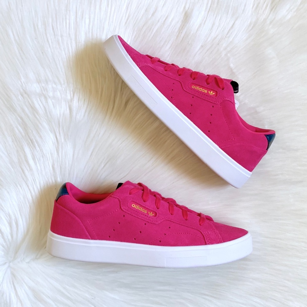 Adidas Originals Pink Suede Sleek Shoes - Picture 5 of 8